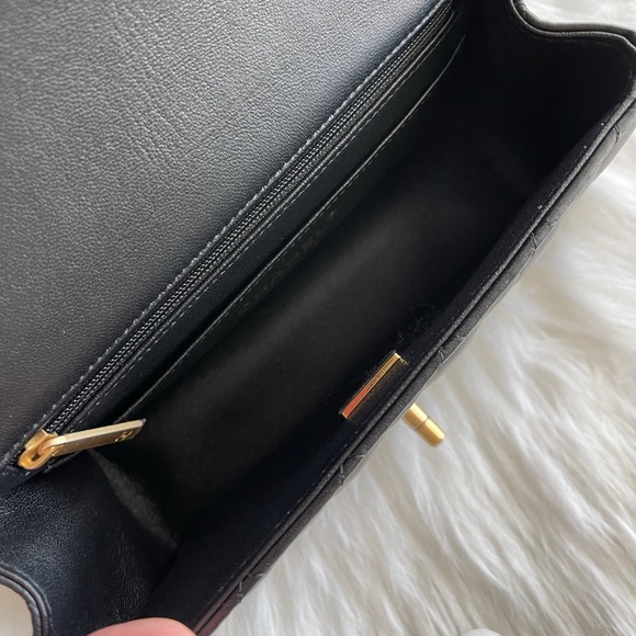 Chanel 21a Black Mini Rectangle Top Handle - BN - Picture 3 of 3